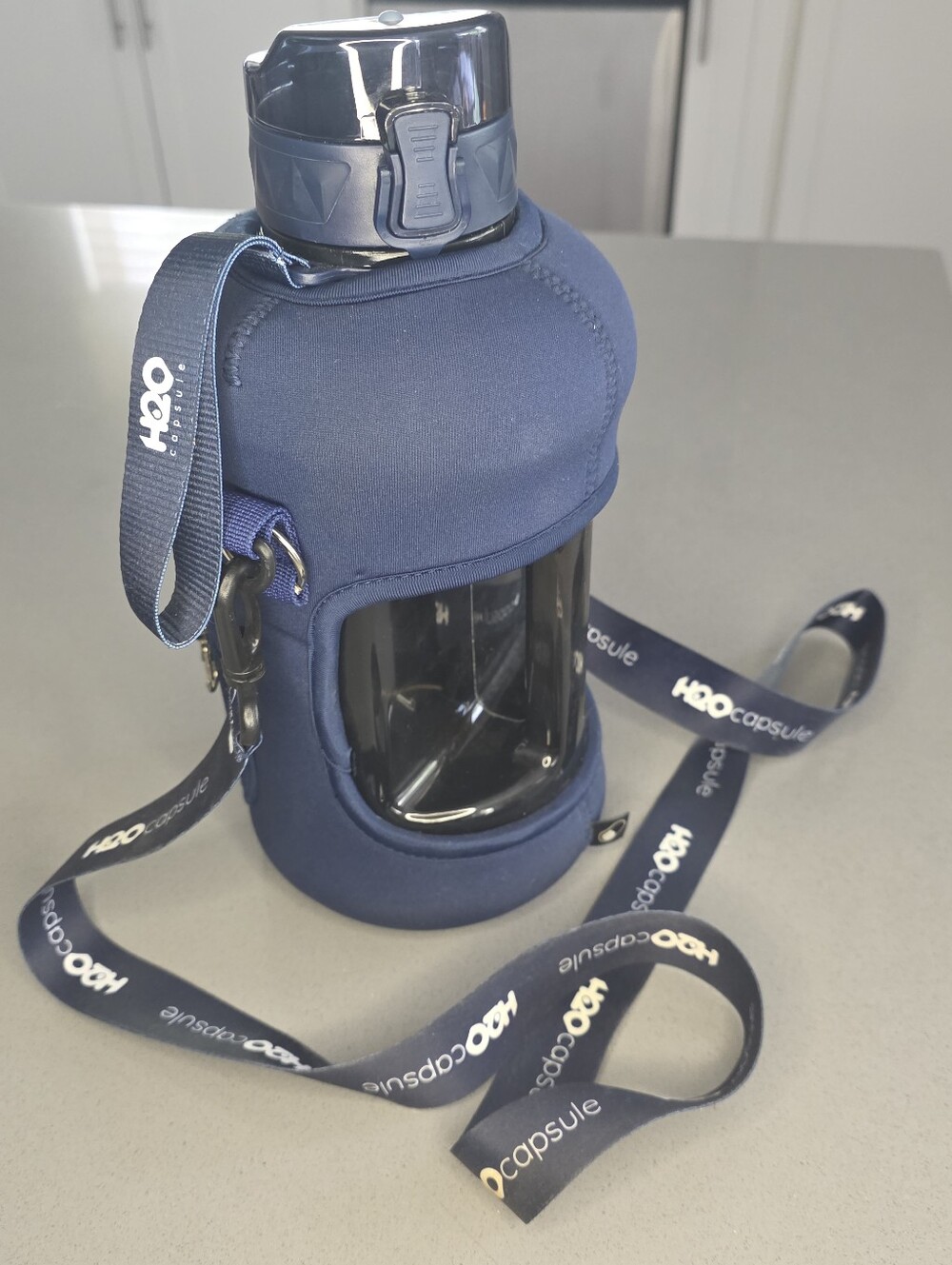 H2O Capsule | 2.2L Half-Gallon Water Bottle With Sleeve